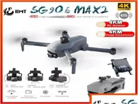 Simulators Sg906 Max2 Max1 Drones With 4K Camera For Adts Gps Fpv Drone Dron Long Flight Time Follow Me 3 Axis Gimbal Laser Obstac6300217
