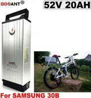 52V 20AH Rear Rack electric bike battery for Samsung 30B 18650 cell 52V Ebike lithium battery for 1000W 1500W Motor 2A Charger5961297