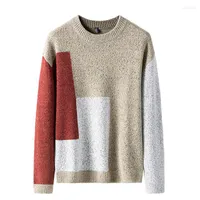 Men's T Shirts 2023 Autumn Korean Loose Plus Size Round Neck Pullover Casual Men Sweater Fashion All-match Tide