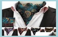 Groom Ties Cummerbunds Men Wedding Formal Cravat Fashion Retro Paisley British Style Gentleman Silk Scarves Neck Ties Suit Busines3498053