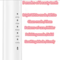 Powerful Ultrasonic Sonic Electric Toothbrush USB Charge Rechargeable Tooth Brushes Washable Electronic Whitening Teeth Brush2122