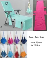 Strand Lounge Chair Cover zomerfeest Dubbele fluweel Sunbathe Microfiber zwembad Lounger Strandstoel Cover 21575cm3490406