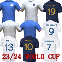 2023 World Cup Soccer Jerseys FRENCH BENZEMA Football Shirts MBAPPE GRIEZMANN KANTE home enfants MEN Maillots de football