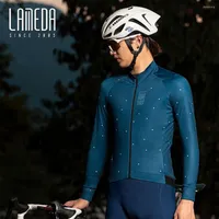 Racing Jackets LAMEDA Winter 2023 Keep Warm Long Sleeve MTB Road Bike Jersey Breathable Riding Top Men Woman Brushed Cycling Mountain