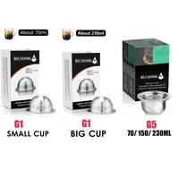Reusable Stainless Steel Capsule Compatible With Nespresso Vertuoline Vertuo Refillable Pods Eco-Friendly Food Grade C10302215
