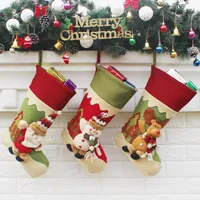 Christmas Decorations 23cm 45cm 28cm Stockings 2023 Non Woven Chrismas Decoration Bag Decoracao Para Casa Regali Natale Bolsas De Navidad