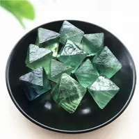 Big Size Natural Fluorite Crystal Octahedron Stone Raw Gemstone Specimen Healing Decoration Natural Quartz Crystals 314V