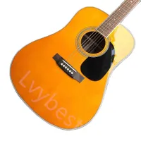 Lvybest Solid Spruce Top 35 D Body Rosewood Fingerboard Customized Acoustic Electric Guitar