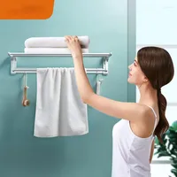 Bath Accessory Set Multifunction Simple Hardware Sets Aluminum Alloy Towel Rack Shower Accessories Prateleiras Home Improvement