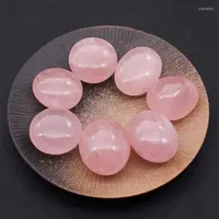 Decorative Figurines Rose Quartz Palm Stones Natural Mineral Crystals Gemstones Chakra Massage Healing Feng Shui Crafts