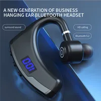New V9PRO Business tws Earphones Earphone 5.1 Bluetooth Wireless Headphones Ear Hook Hi-Fi Stereo Headset Hands Free Sports Earbuds with Mic