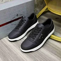 Top Design Brand Prax 01 Men Sneaker Shoes Brushed Leather Trainers Man Technical Rubber Re-Nylon Runner Sports Lug Sole Casual Walking EU38-46