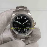 Real Po Mens Automatic Watch In Original Box Men's 40mm Green Black Dial Arabic 116900 Stainless Steel Bracelet Asia 2813 303W