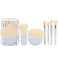 Makeup Brushes 6PCS Mini Travel Women Set Portable Soft Concealer Brush Beauty Foundation Eye Shadow Tool Eyelash With Box