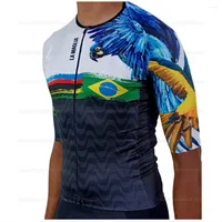 Racing Sets La Maglia Cycling Jersey Men Women Bicycle Clothing Summer Short Sleeve Shirt Quick Dry Tops Brazil Team Maillot Ropa Ciclismo