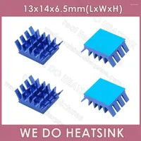 Computer Coolings WE DO HEATSINK 13x14x6.5mm Without Or With Thermal Pad Spiky Blue Electronic Chip Cooling Radiator Cooler For IC MOSFET