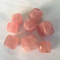 Decorative Figurines Natural Rose Quartz Crystal Cube With Stone Healing Vein Reiki Decoration