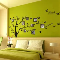 Family Po Frames Tree Wall Stickers Home Decoration Wall Decals Modern Art Murals for Living Room Frame Memory Tree Wall Sticke276m