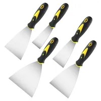 Car Organizer 5Pcs Knife Set 1.5 2 3 4 5 Inch Spackle Stainless Steel Cleaning Shovel For Remove Wallpaper