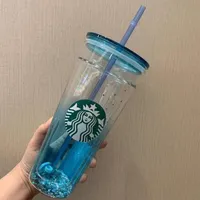 2021 Starbucks Mugs Large Capacity Glass Accompanying Cup with Straw259q
