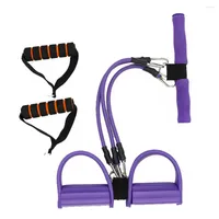 Resistance Bands Pedal 3-Tube Elastic Sit Up Pull Rope Exercise Fitness Equipment Yoga Strap Bodybuilding Expander