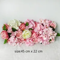 Decorative Flowers Artificial Silk Hanging Wedding Party Decoration Road Lead Flower Home Garden El Shopping Mall Background Wall Decor