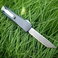 mini keychain 6 inch damascus tanto double action tactical self defense folding edc knife camping knife hunting knives xmas215y