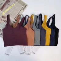 LU-11 Classic Popular Fitness Bra Butter Soft Women Sport Tank Gym Crop Yoga Vest Beauty Back Shockproof With Removable Chest Pad wholesale