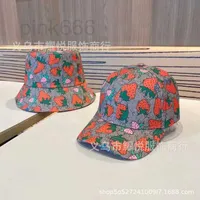 Ball Caps designer Strawberry Women's Baseball Hat Fashion Letter Fisherman's Embroidered Men's Duck Tongue Sunscreen 4LSY