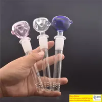 TOP quality Glass Downstem Pipe 14mm Female Thick Down Stem Diffuser Adapter for Beaker Bongs Water Pipes with 14mm male bowl