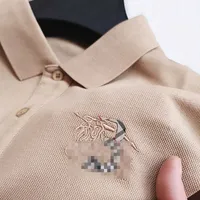 Plus szie mens polo shirt tb warhorse embroidery long sleeve Tshirt burb designer tshirt lapel sweatshirt cotton casual business T-shirt 4xl