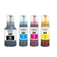 Ink Refill Kits 502 Premium For Ecotank ET-2700 ET-2750 ET-2760 ET-2850 ET-3700 ET-3710 ET-3750 ET-3760 Printer