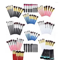 Makeup Brushes 10Pcs Brush Set Aluminum Tube With Wooden Handle Make Up Cosmetic Beauty Tool Kit YH1825