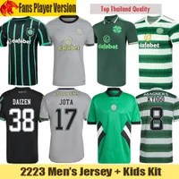 22 23 Celtic Soccer Jerseys Kyogo Abada 2022 2023 Fjärde 4: e fans Player -version Jota McGregor Turnbull Mooy Football Shirt Daizen Remake Retro Mens Jersey Kids Kit