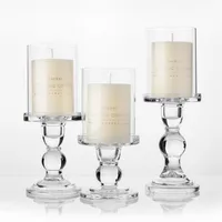 1pc 3 46 4 52 5 51 In Glass Candle Holders for 3 Pillar Candle and 3 4 Taper Candle Wedding Decoration Candlesti2400