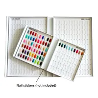 Professional Model Nail Gel Polish Color Display Box Book Dedicated 120 Colors Card Chart Painting Manicure Nail Art Tools Wholesa255b