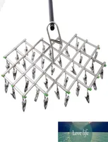 10162035 Clips Foldable Clothes Rack Hanger Airer Stainless Steel Underwear Sock Flat Head Rust Resistant Strong Grip Clip Fact6938667