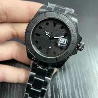 New U1 All Black Top quality Luxury Mens Watch MAD Ceramic Bezel 40mm Stainless Steel 116660BKSO Automatic Cameron Diver Wristwatc265D