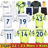 Leeds 22/23 Aaronson BAMFORD soccer jerseys 2022 2023 Adams HARRISON Llorente Unitedes Sinisterra JAMES men kids Kit football shirt UTD fans version S-4XL 16-28