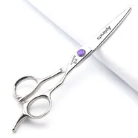 Purple Pupil 24 "flat Tooth Scissors Set Professional Hair Clippers Salon Hairdresser Fine Cut