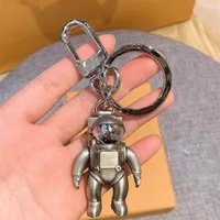 2021 Astronaut Space Robot Letter Fashion Silver Metal Keychain Car Advertising Waist Key Chain Chain Pendant Accessories277U
