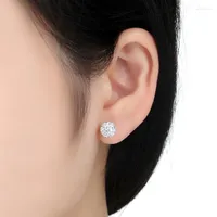 Stud Earrings Rhinestone 6M 8M 10M Ball Electroplated Accessories Full Drilled Jewelry For Women