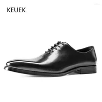 Dress Shoes Design Genuine Leather Men Wedding Party Work Derby Oxfords Lace-Up Thick Sole Casual Business Male Loafers 5A