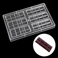 DIY Polycarbonate Chocolate bars mold cake decoration Pastry Baking Dish confectionery tools Chocolate Candy Mold266E