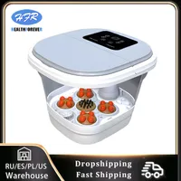 Foot Care Full automatic deep bucket bubble foot bath multi function electric massager household heating constant tempera 230329