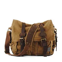 Fashionable outdoor travel vintage men's canvas single shoulder slant slant slant shoulder bag sports camera bag306V
