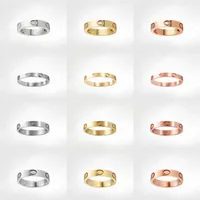Love Screw Ring mens Band Rings 3 Diamonds 2021 designer luxury jewelry women Titanium steel Alloy Gold-Plated Craft Gold Silver R197d