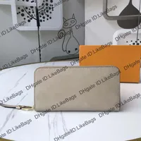 Luxurys Designers Womens Zippy Wallet Bicolor Flower Empreinte Leather Card Holder Organizer Long Coin Mini Purses Key Pouch Class307A
