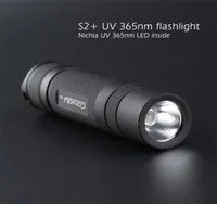 Convoy S2 UV 365nm led flashlight with nichia LED in side Fluorescent agent detectionUVA 18650 Ultraviolet flashlight 2208128095498