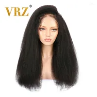 Lace Frontal Wig Kinky Straight Front 13x6 Brazilian Human Hair Wigs For Women Pre Plucked High Ratio 150% 180%